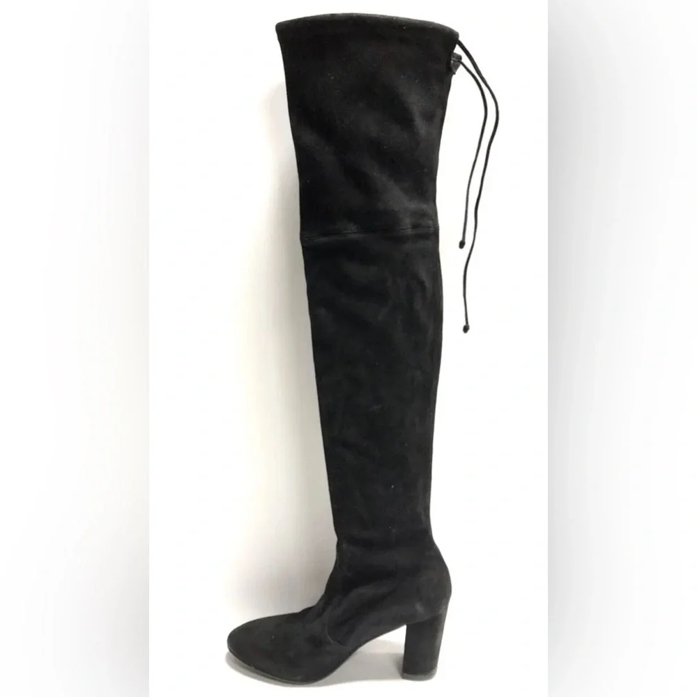 Stuart Weitzman Women’s Highland, Black Over The Knee Boots, Size 8.5M